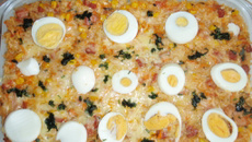 Arroz à carbonara da Ju