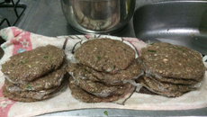 Carnes de hambúrguer da Nanda