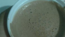 Sorvete caseiro de chocolate