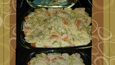 Deliciosos legumes gratinados