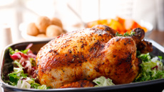 Frango de natal recheado com farofa