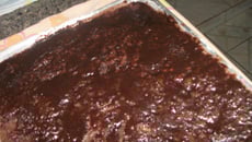 Bolo de canela com chocolate