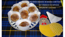 Bolinhos de banana com passas do Lúcio Cezar