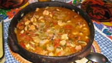Moqueca de polvo e camarão