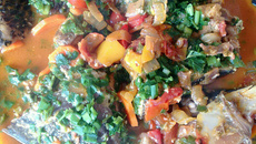 Peixe com leite de coco