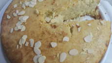 Bolo de amendoim e amêndoas da Gio