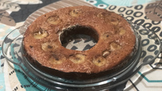 Bolo de banana com ameixa sem farinha