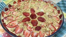 Delícia gelada de doce de leite