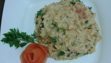 Risoto de camarão da Kellen