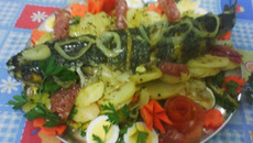 Tainha Assada Recheada