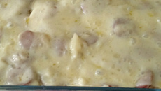 Escondidinho rápido de calabresa