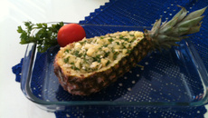 Vinagrete no abacaxi