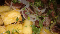 Carne de sol com mandioca