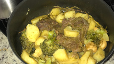 Carne de panela com alecrim