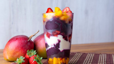 Açaí de salada de frutas