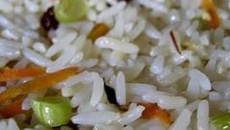 Arroz à grega de micro-ondas