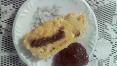 Quiche de ricota com tomate seco e cenoura (sem a massa)