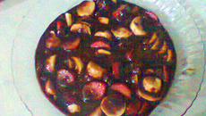 Brigadeiro de panela com frutas