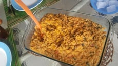 Risoto de camarão e mexilhão