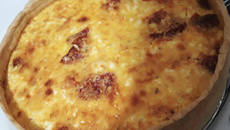 Quiche de ricota com tomate seco