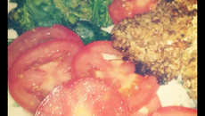 Bife à milanesa assado light