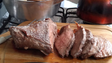 Picanha no sal grosso