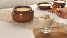 Canjica com leite condensado