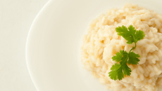 Risoto de queijo brie