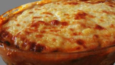 Lasanha de berinjela com peito de frango