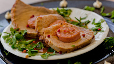 Posta branca recheada