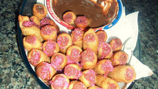 Churros modelado com garrafa pet