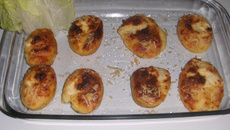 Batata recheada com batata