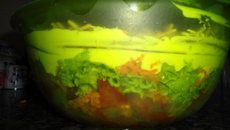 Salada com maionese e creme de leite