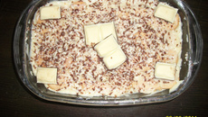 Pavê de creme e chocolate