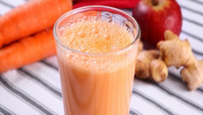 Vitamina de maçã e cenoura