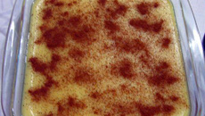 Bolo de milho (bagaço) e curau da vovó Rose