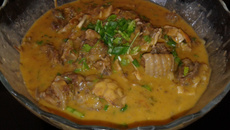 Tatu no leite de coco