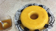 Pudim de milho de micro-ondas