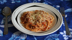 Macarronada com linguiça