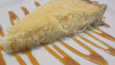 Torta de coco caribenha