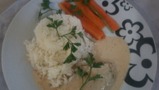 Frango assado com molho de tangerina