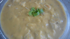 Frango com creme de legumes light