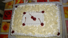 Bolo Floresta Branca