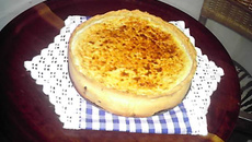 Quiche de bacalhau e alho poró