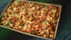 Macarrão penne com creme de leite temperado