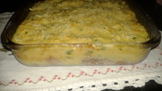 Frango com creme de milho