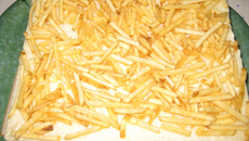 Bolo salgado de pão de forma