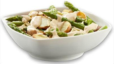 Salada de batatas e aspargos