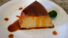 Pudim de café crocante