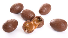 Ovo de Páscoa de caramelo